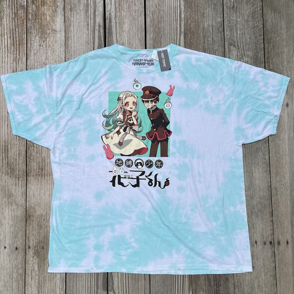 Toilet Bound Hanako Kun Anime T-Shirt Size 2XL Tie Dye Goodie Two Sleeves Men’s